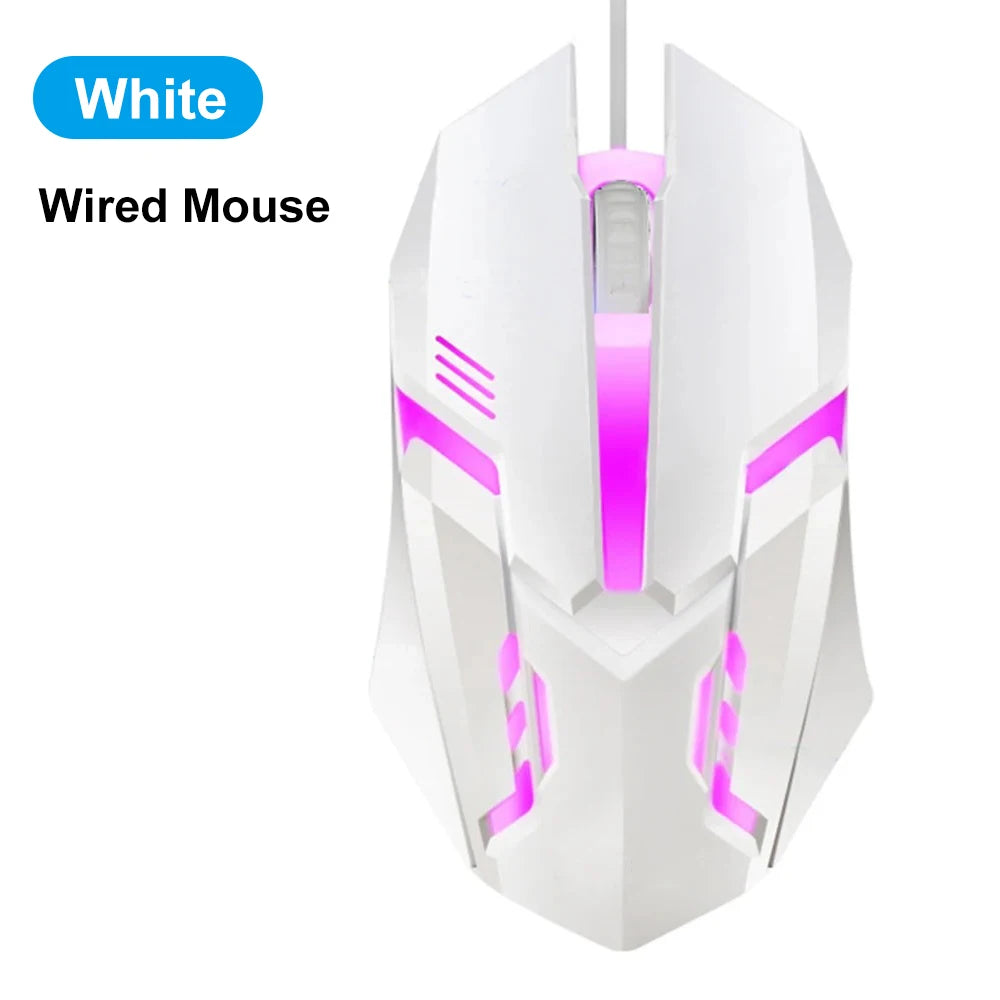 Mouse Gamer Sem Fio RGB – Bluetooth 5.2 + 2.4G, 6 Botões, LED Colorido, Silencioso e Recarregável