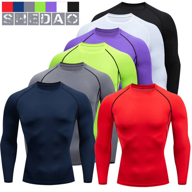 Conjuntos de roupas masculinas para corrida, jogging, treinamento, futebol, basquete, ciclismo, esportes, fitness, kits de roupas esportivas de compressão. Conjuntos Esportivos Masculino - Petra Zoully