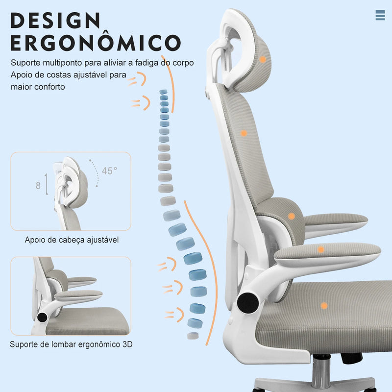 Cadeira Gamer Ergonômica Python Fly Preto & Vermelho – Conforto e Performance para Home Office & Games