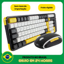 Combo Teclado e Mouse Sem Fio – Estilo e Praticidade