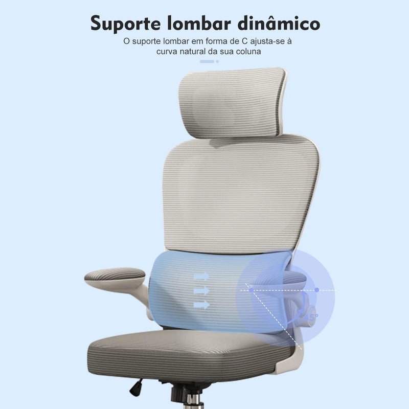 Cadeira Gamer Ergonômica Python Fly Preto & Vermelho – Conforto e Performance para Home Office & Games