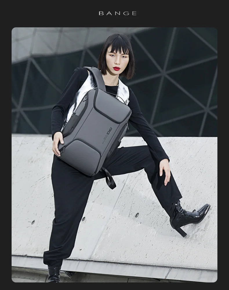 Mochila Antifurto Premium com USB – Design Moderno e Resistente para Notebook