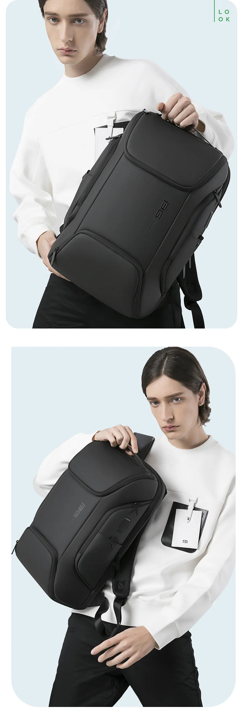 Mochila Antifurto Premium com USB – Design Moderno e Resistente para Notebook