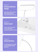 ✨ Luminária Multifuncional – LED com Ventilador e Relógio✨