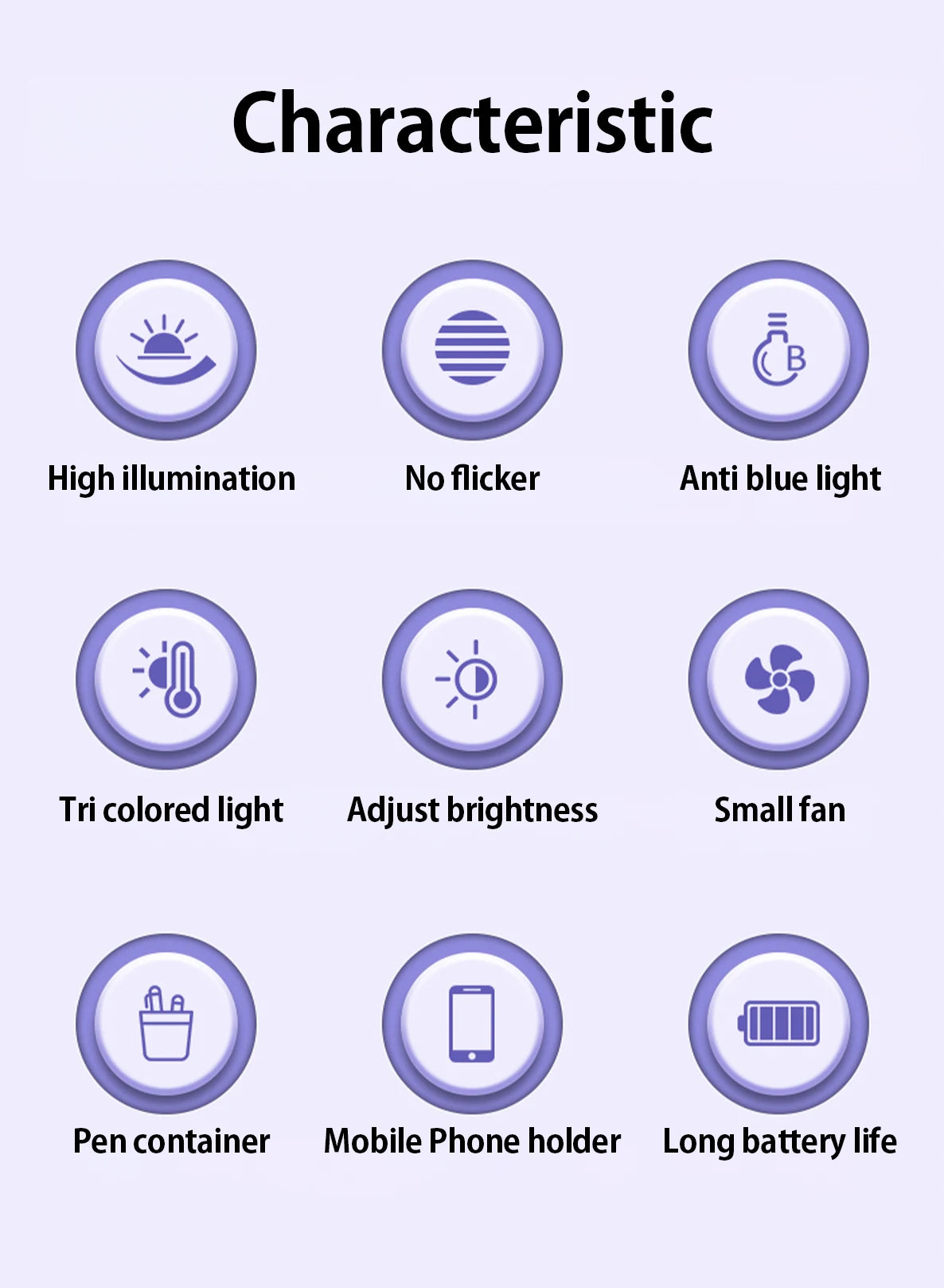 ✨ Luminária Multifuncional – LED com Ventilador e Relógio✨