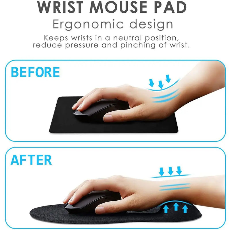 suporte de pulso tapete de mouse antiderrapante macio