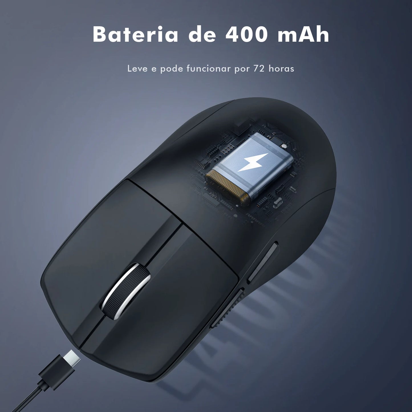 Mouse Gamer Sem Fio – Alta Precisão e Conforto