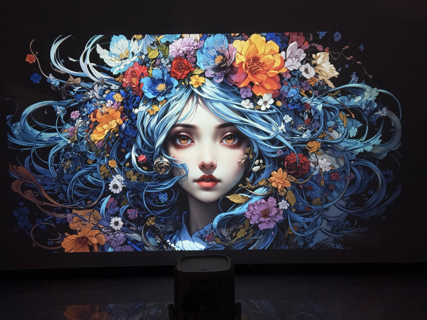 Projetor Portátil Everycom Retro 4K – 16000 Lumens, Rotação 360° e Imagem Cinematográfica