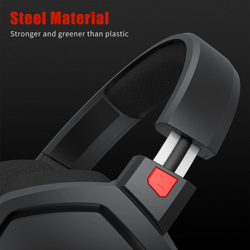 🎧 Headset Gamer Premium Branco com Microfone Profissional