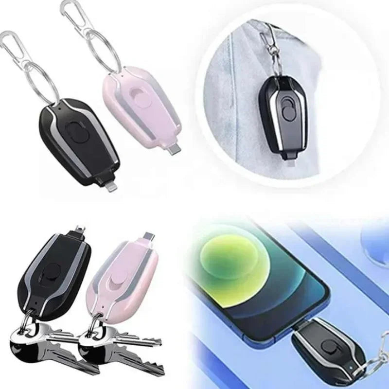 🔑 1. Mini Power Bank Chaveiro 1500mAh