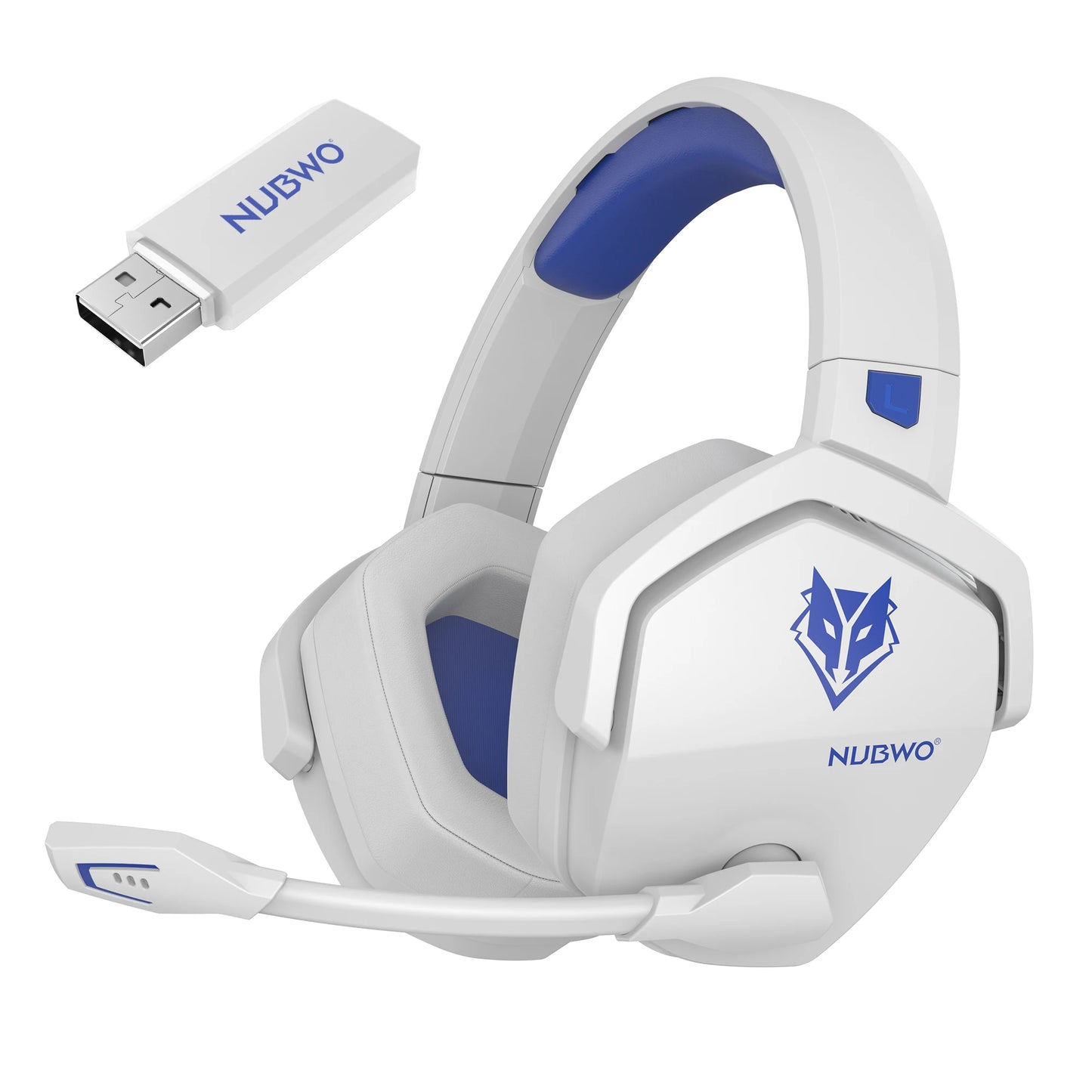 🎧 Headset Gamer Premium Branco com Microfone Profissional