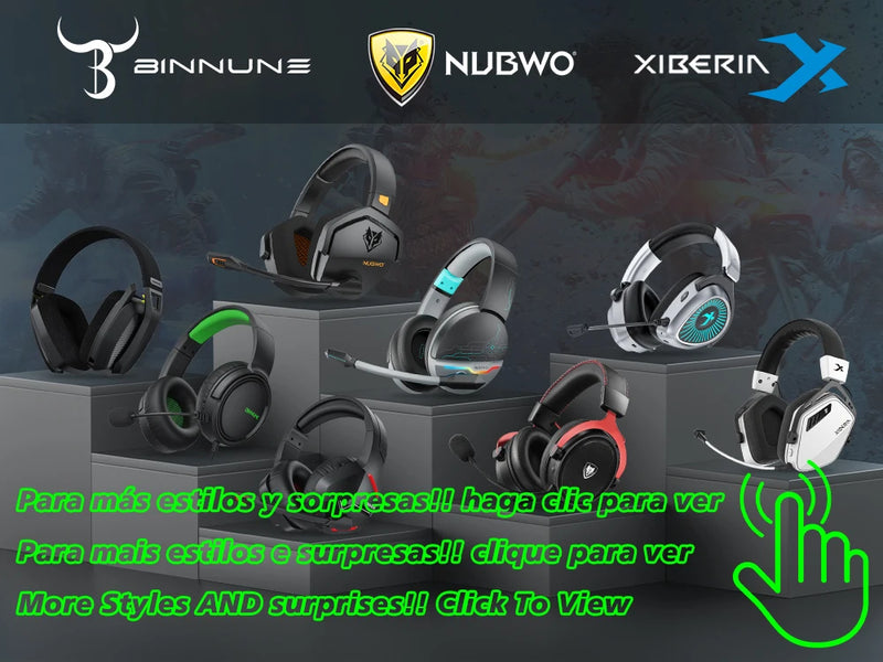 🎧 Headset Gamer Premium Branco com Microfone Profissional