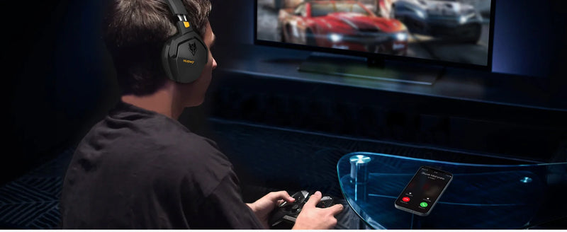 🎧 Headset Gamer Premium Branco com Microfone Profissional