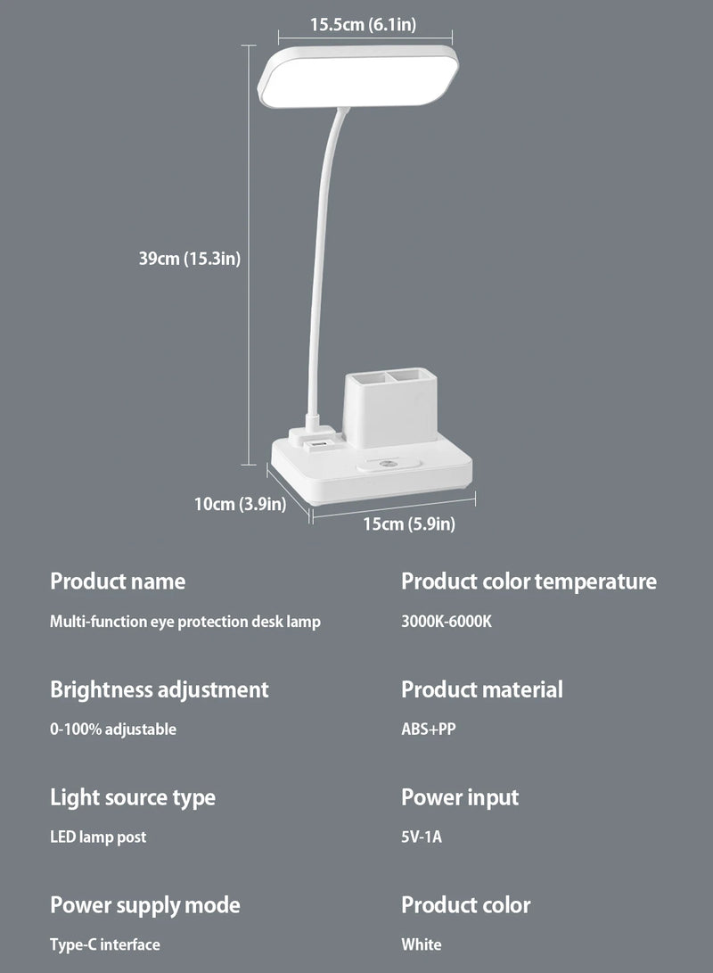 ✨ Luminária Multifuncional – LED com Ventilador e Relógio✨