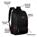 Mochila Notebook Executiva – Grande, Acolchoada e Resistente