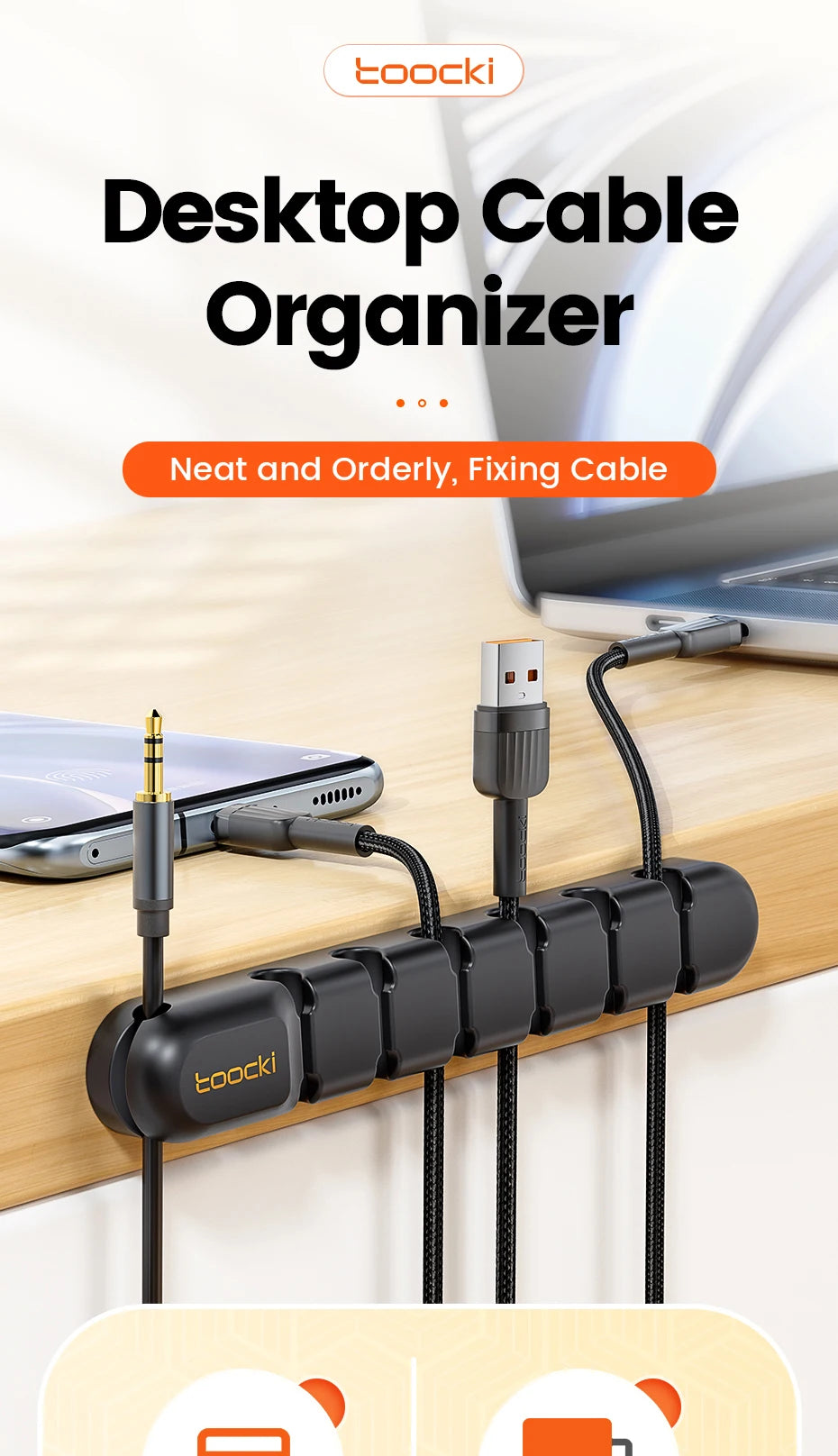 Organizador de Cabos – Mesa Sempre Organizada