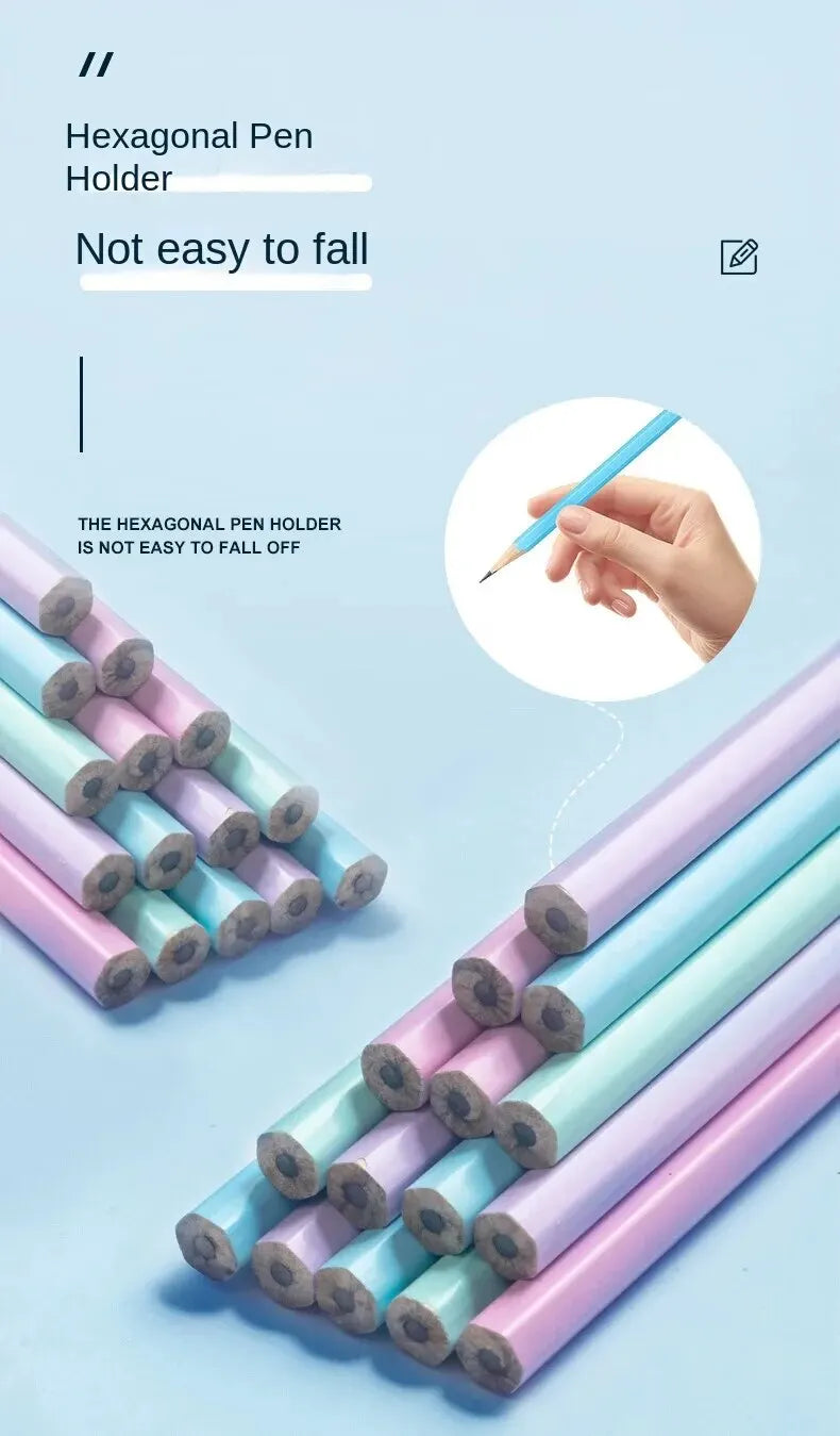 ✏️ Kit 30 Lápis HB/2B Coloridos com Estojo Tubo