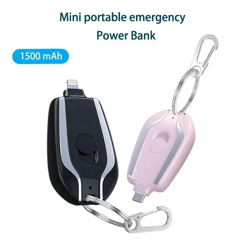 🔑 1. Mini Power Bank Chaveiro 1500mAh