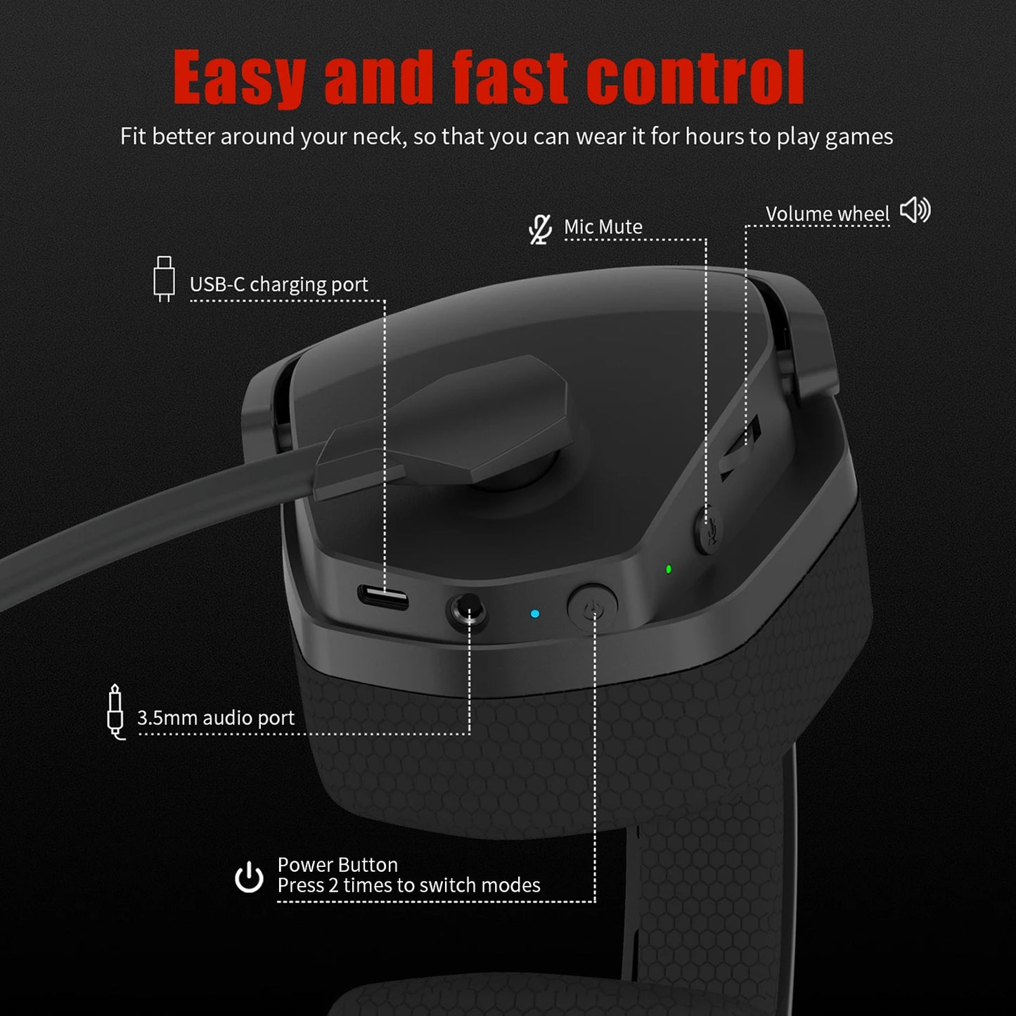 🎧 Headset Gamer Premium Branco com Microfone Profissional