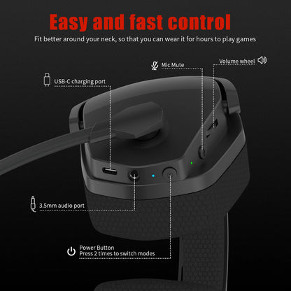 🎧 Headset Gamer Premium Branco com Microfone Profissional