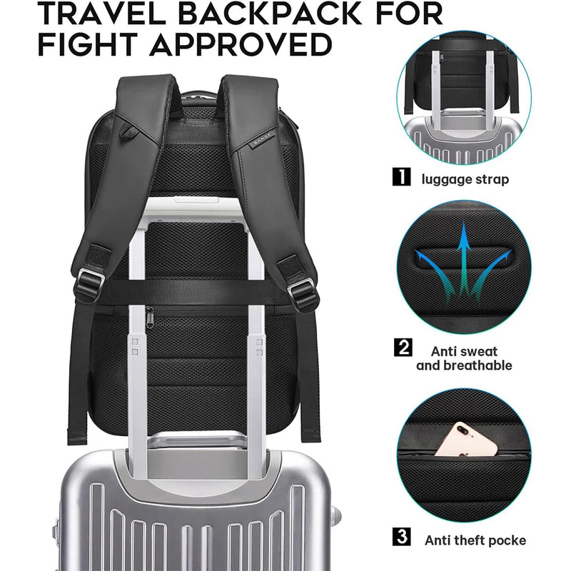 Mochila Antifurto Premium com USB – Design Moderno e Resistente para Notebook
