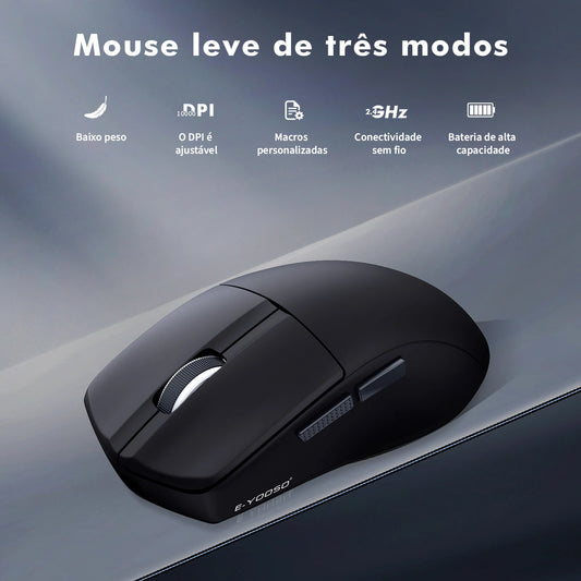 Mouse Gamer Sem Fio – Alta Precisão e Conforto