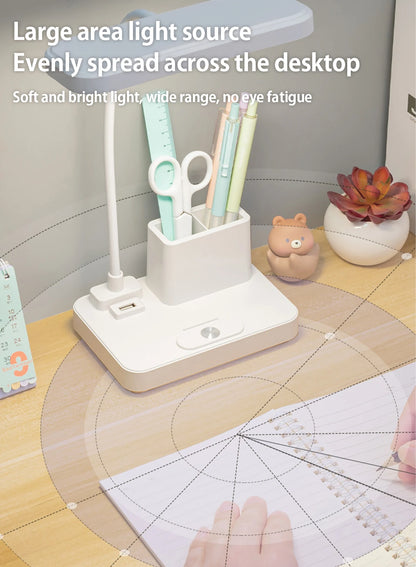 ✨ Luminária Multifuncional – LED com Ventilador e Relógio✨