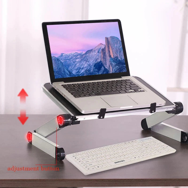 Suporte Premium para Notebook – Dobrável, Ergonômico e Resistente”