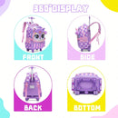 Mochila Infantil 3 em 1 com Rodinhas + Lancheira + Estojo – Colorida e Divertida