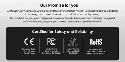 Power Bank Premium MOVESPEED 25000mAh 140W – Carregamento Super Rápido