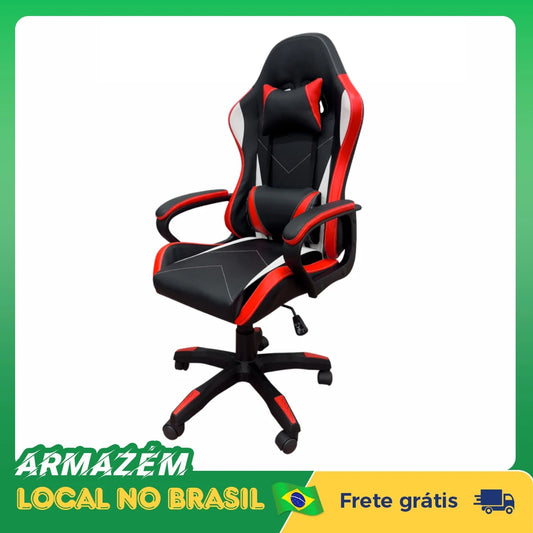 Cadeira Gamer Ergonômica Python Fly Preto & Vermelho – Conforto e Performance para Home Office & Games