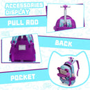 Mochila Infantil 3 em 1 com Rodinhas + Lancheira + Estojo – Colorida e Divertida