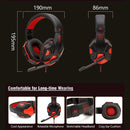 🎧 Headset Gamer Vermelho & Preto com Microfone