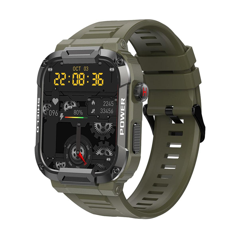 Relógio inteligente masculino militar, monitor saudável, voz AI, Bluetooth, chamada, fitness, esportes à prova d'água, smartwatch para IOS, telefone Android 2023 - Petra Zoully