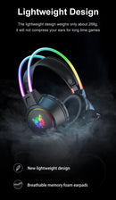 🎧 Headset Gamer ONIKUMA X15 RGB – Rosa com Orelhas de Gato