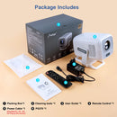 Projetor Portátil 4K WiFi Full HD 1080p – Home Theater com 450 Lumens e Android TV