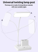 ✨ Luminária Multifuncional – LED com Ventilador e Relógio✨