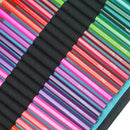 🎨 Kit Lápis de Cor Profissional com Estojo Enrolável – 72 Cores para Desenho e Arte