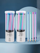 ✏️ Kit 30 Lápis HB/2B Coloridos com Estojo Tubo