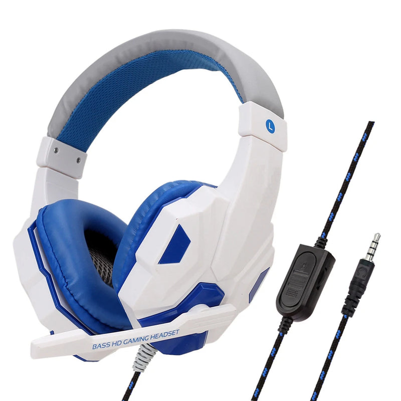🎧 Headset Gamer Vermelho & Preto com Microfone