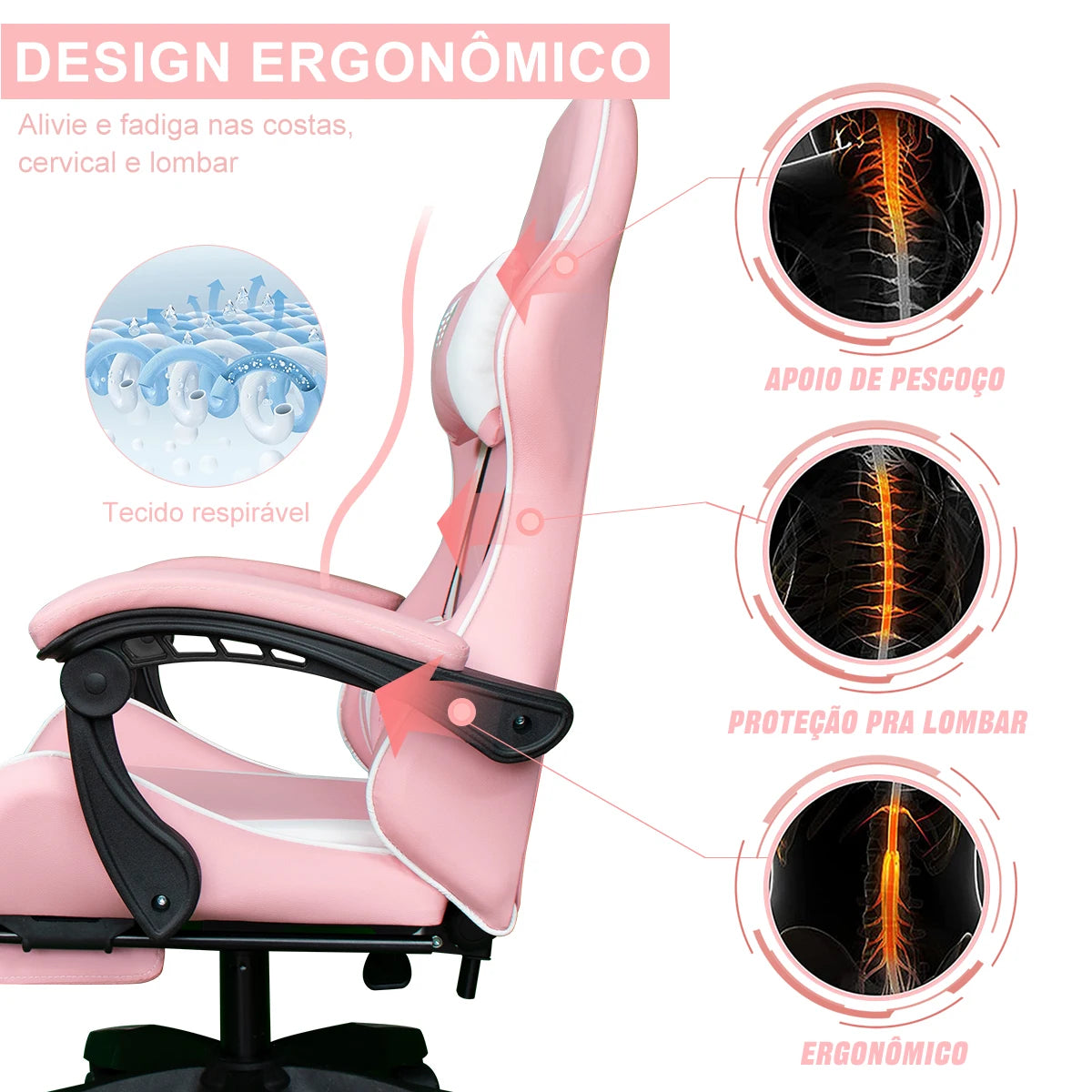 Cadeira Gamer Ergonômica Python Fly