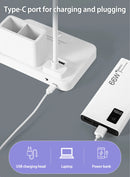 ✨ Luminária Multifuncional – LED com Ventilador e Relógio✨