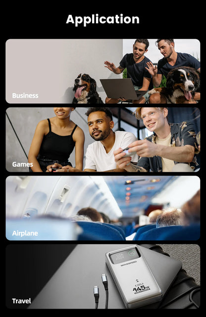 Power Bank Premium MOVESPEED 25000mAh 140W – Carregamento Super Rápido