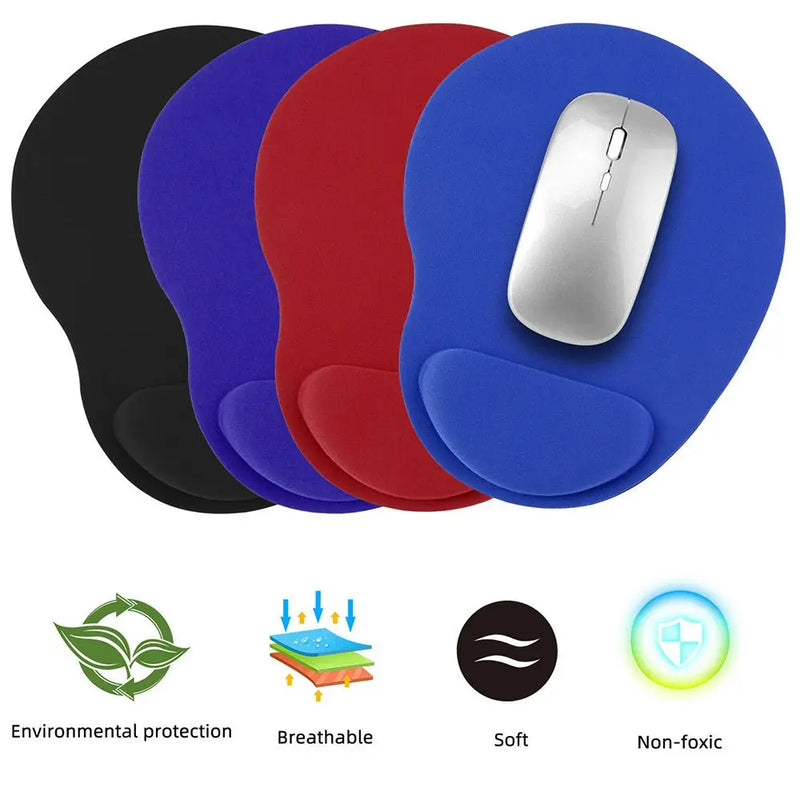 suporte de pulso tapete de mouse antiderrapante macio