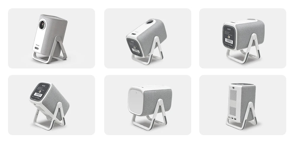 Projetor Portátil Everycom Retro 4K – 16000 Lumens, Rotação 360° e Imagem Cinematográfica