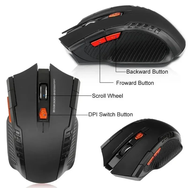 Mouse Wireless 3 Modos – Silencioso e Versátil