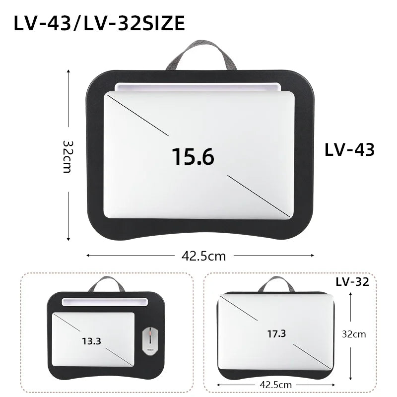 Mesa de Colo Portátil para Notebook e Escrita – Conforto e Praticidade em Qualquer Lugar