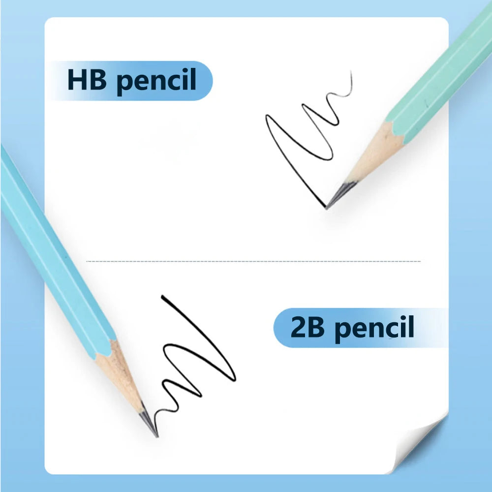 ✏️ Kit 30 Lápis HB/2B Coloridos com Estojo Tubo