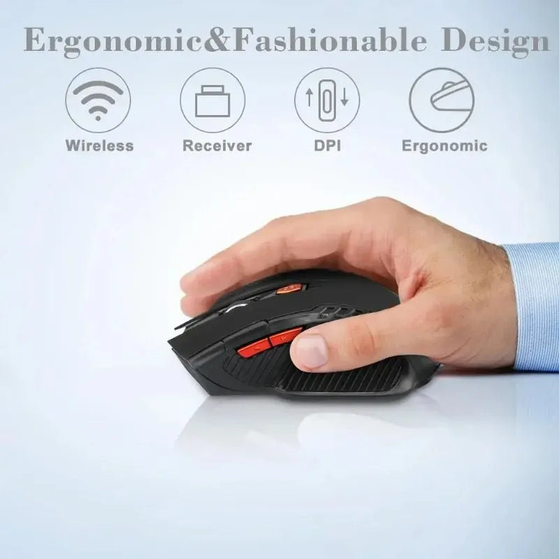 Mouse Wireless 3 Modos – Silencioso e Versátil