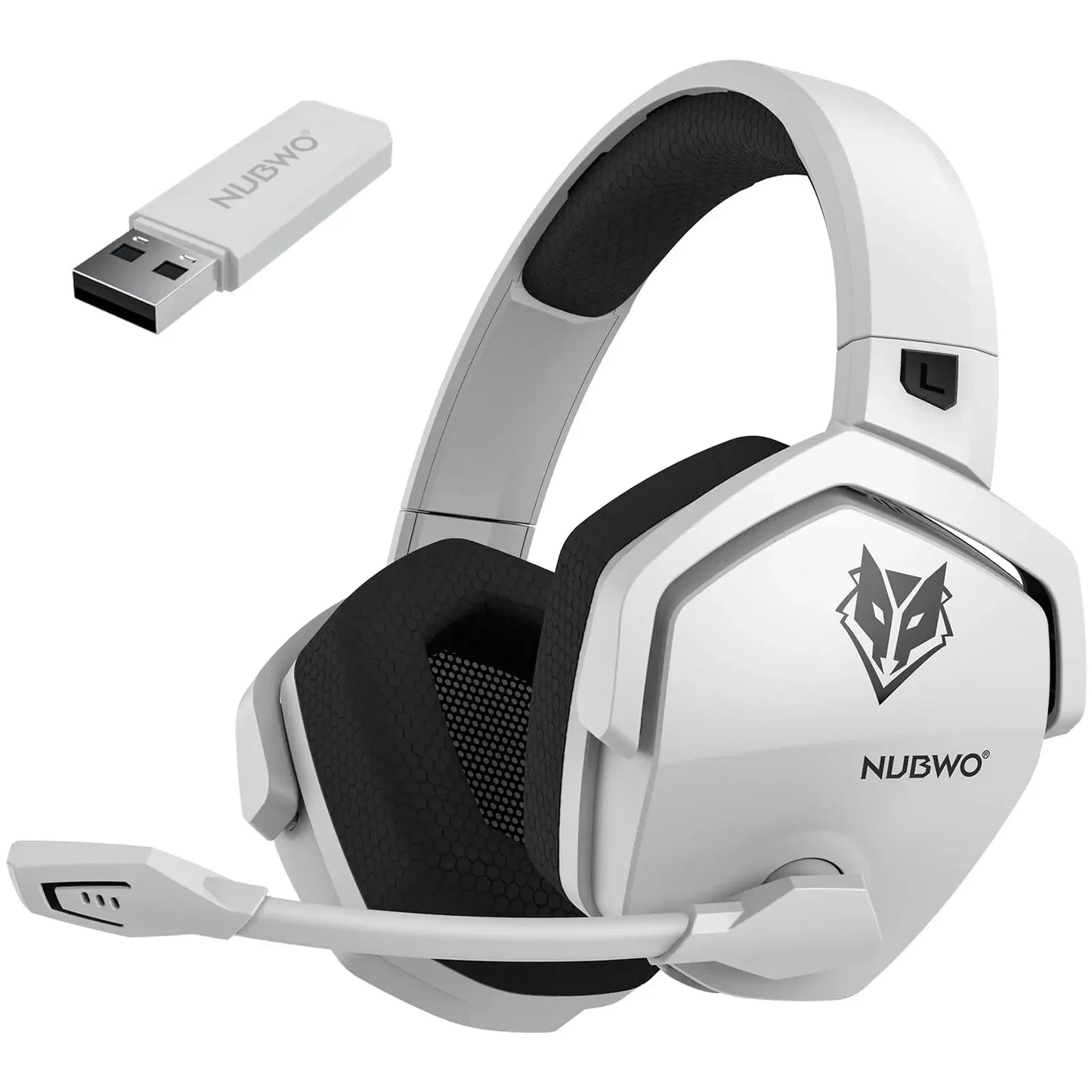 🎧 Headset Gamer Premium Branco com Microfone Profissional